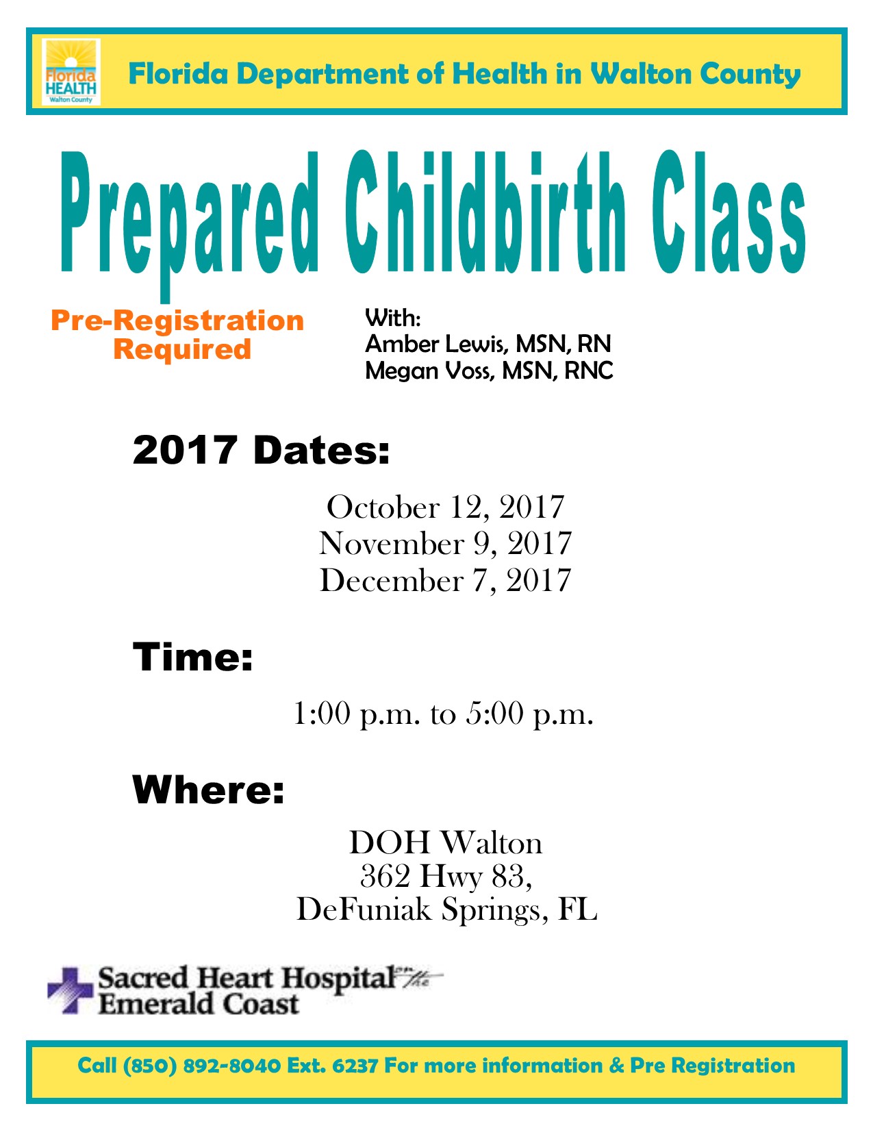 Childbirth Classes Flyer