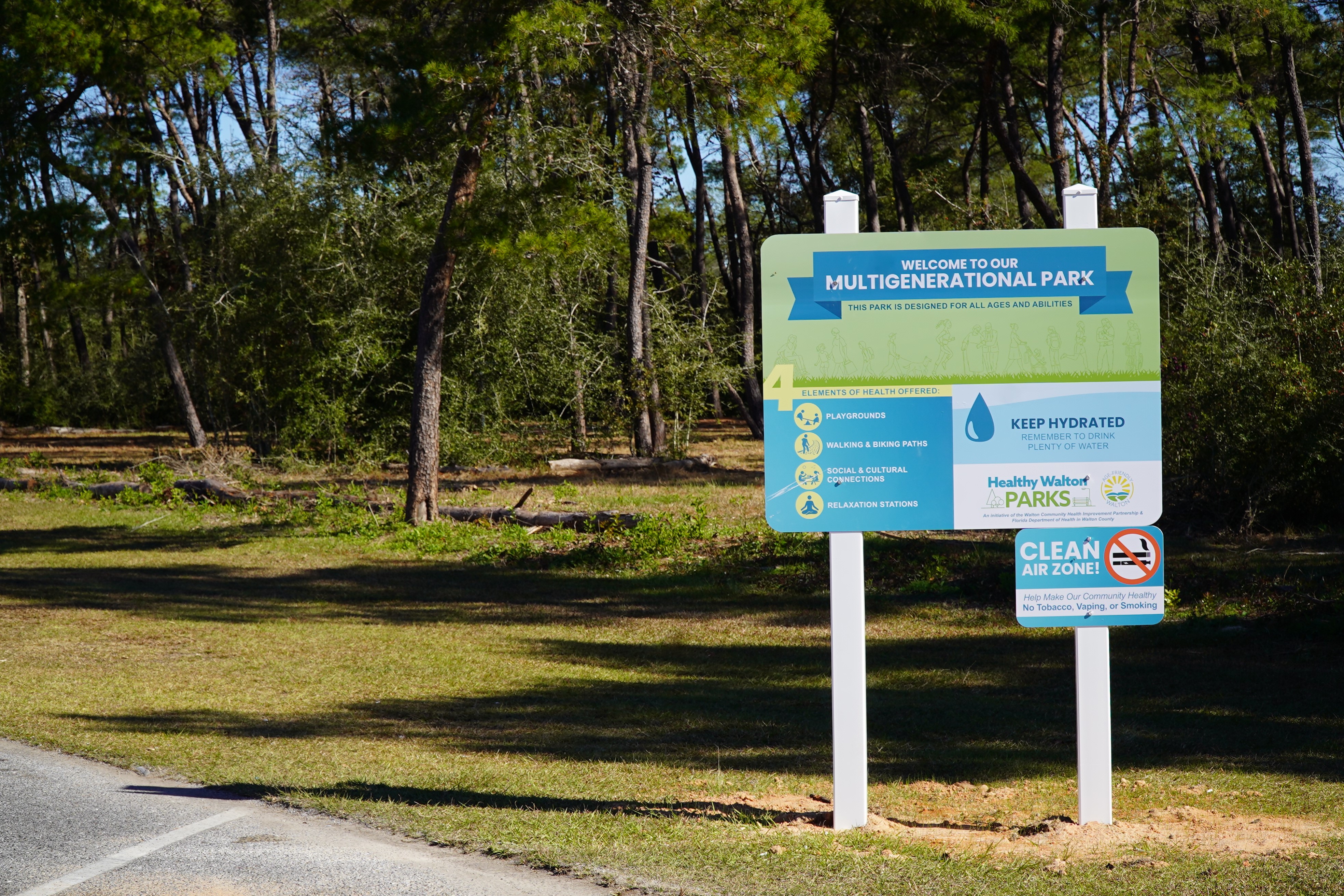 wee care park in defuniak springs recognized as a multigenerational park